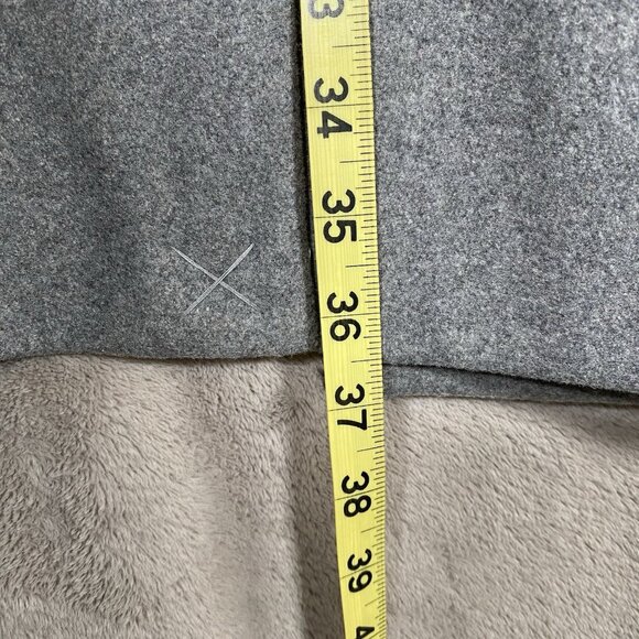 H&M Overcoat Men 44R Wool Blend Grey Minimalist Capsule Neutral Topcoat Car Coat - Picture 15 of 15